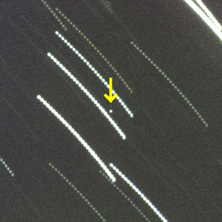 石垣島天文台が撮影に成功した小惑星「２０１４ＲＣ」＝同天文台提供
